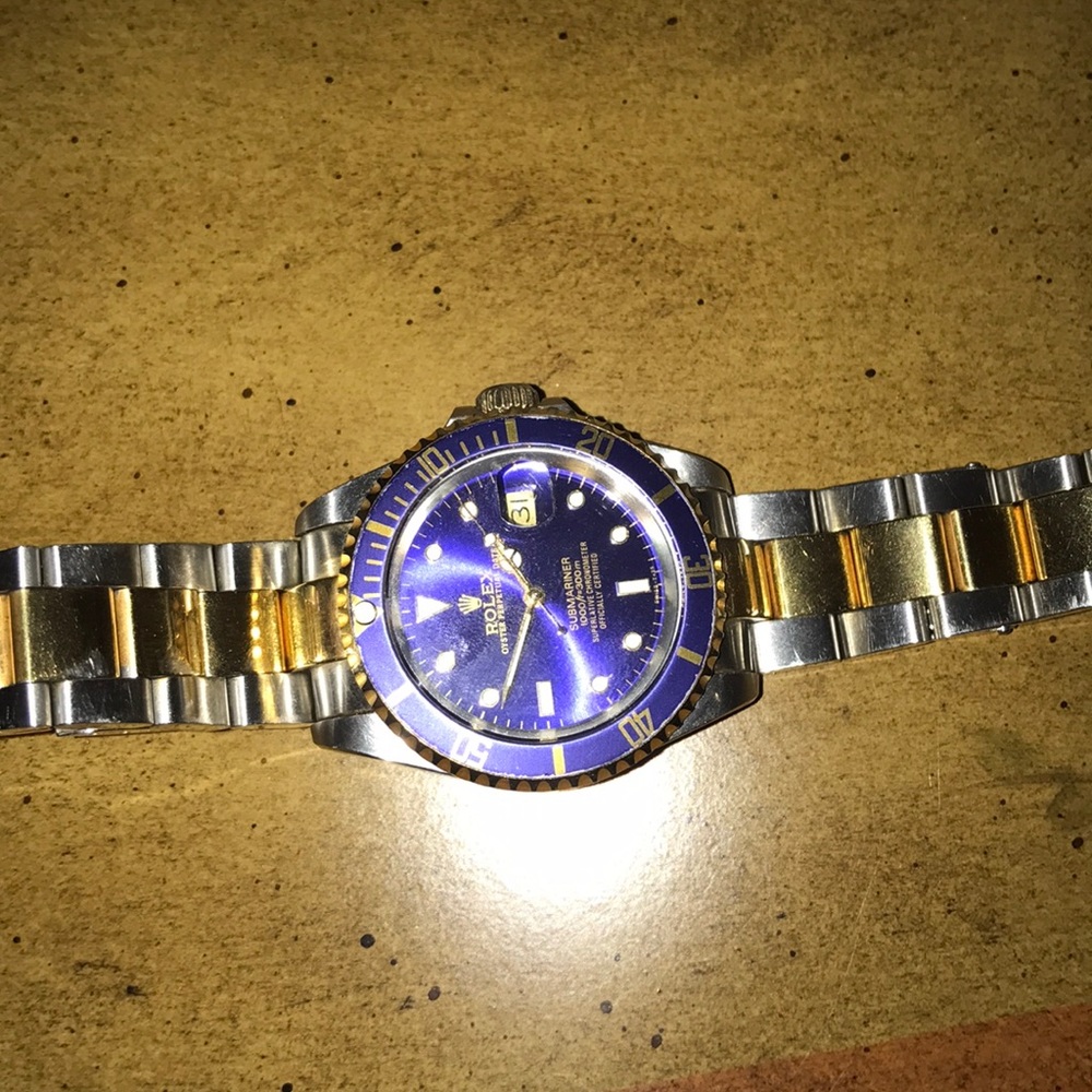 Blue Submariner Rolex brand new